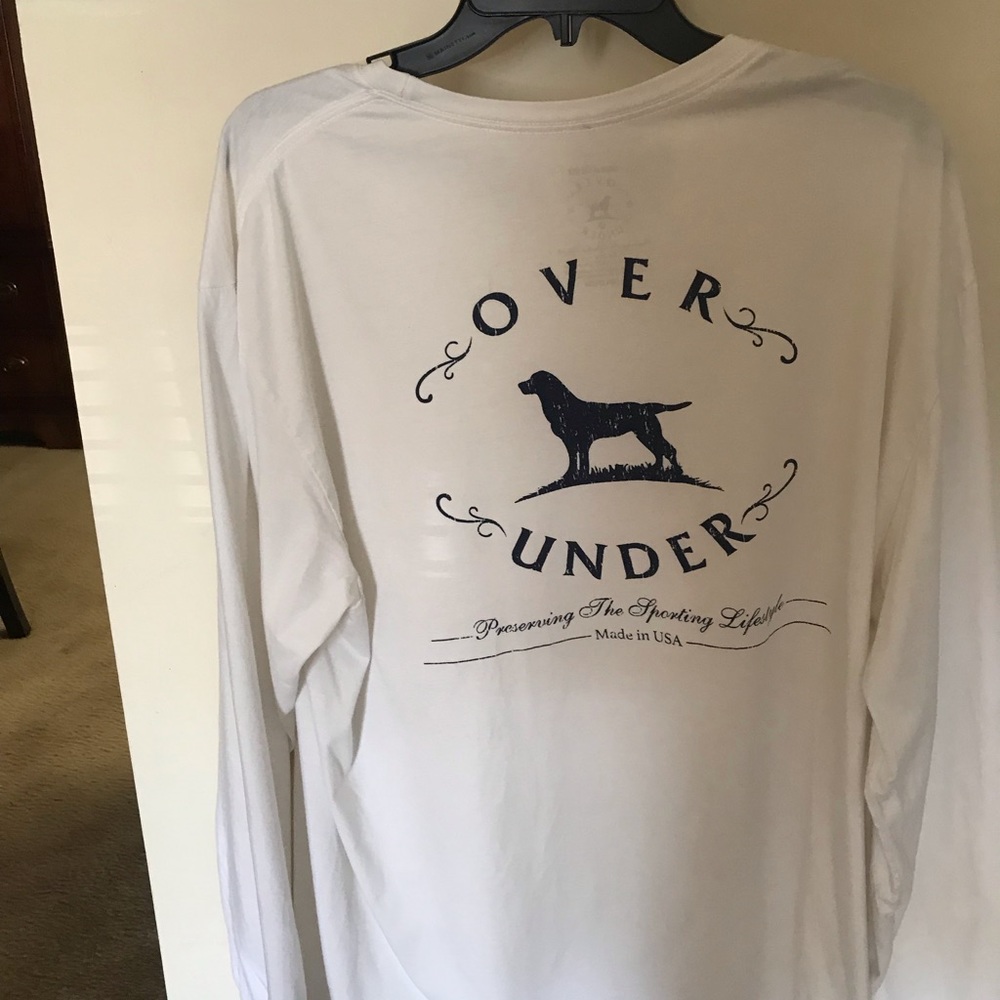 Men’s OVER UNDER white T-shirt XL. long sleeves